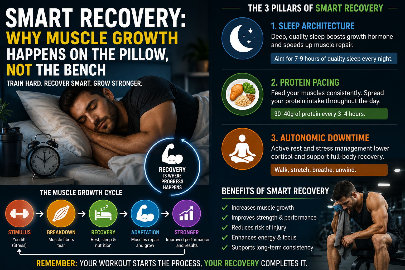 Smart Recovery: How Rest Builds Muscle and Strength