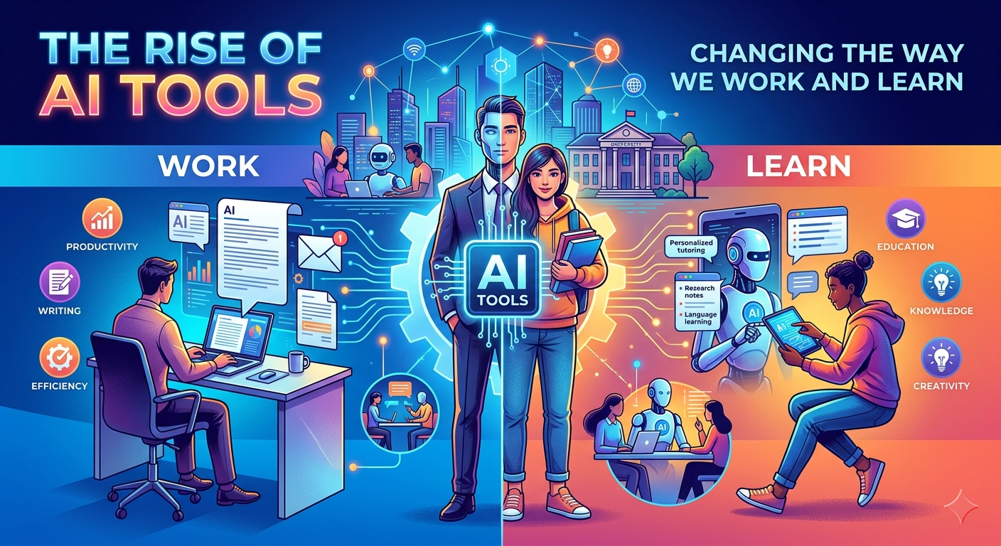The Rise of AI Tools: How They’re Changing the Way We Work and Learn