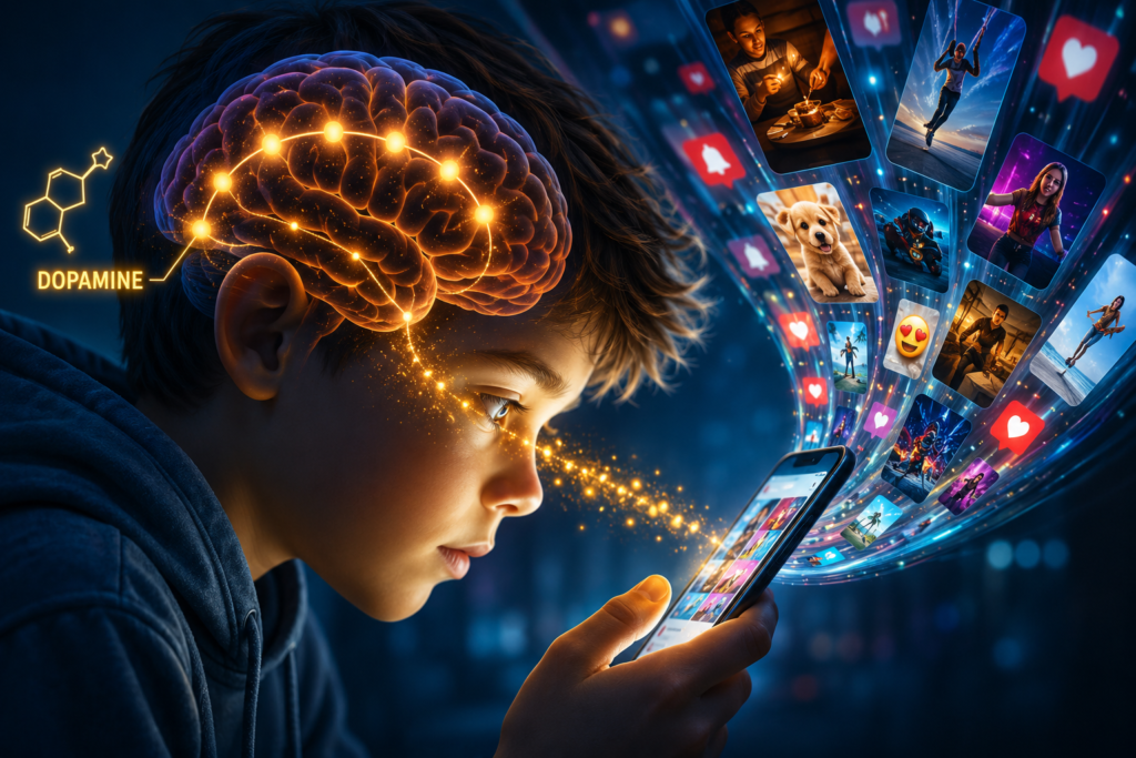 The Digital Dopamine Loop: How Scrolling Alters Brain Chemistry (and How to Break Free)