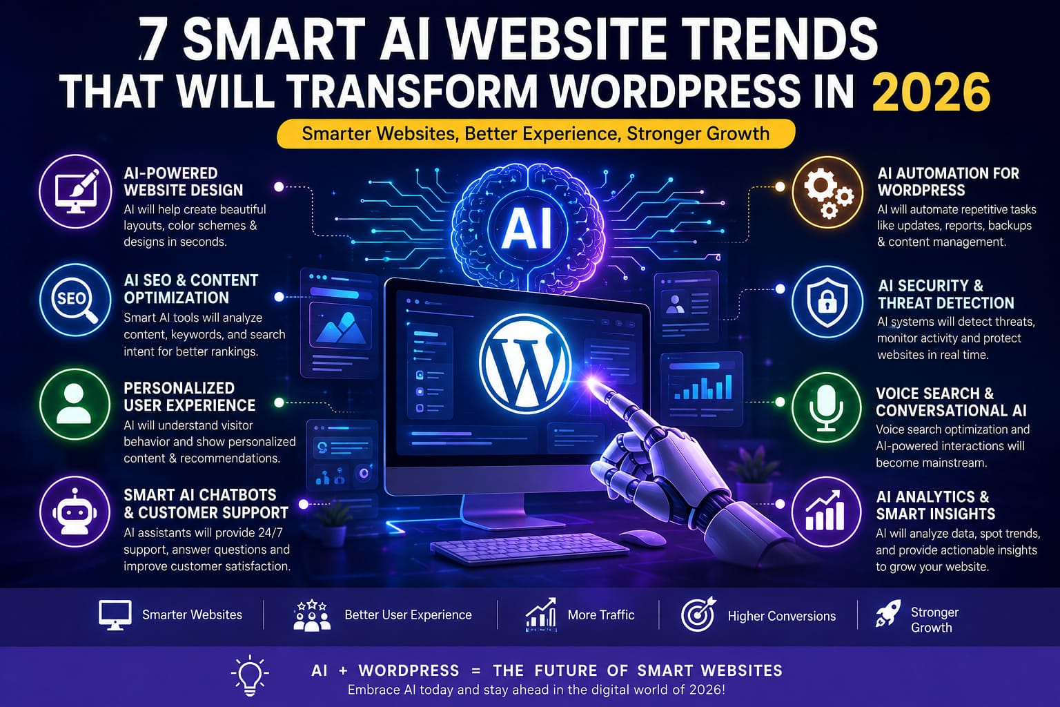 7 Smart AI Website Trends for WordPress 2026
